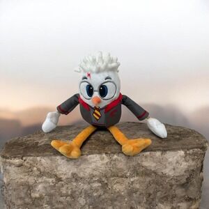 Coop Squad Wizard Chicken Plush 12" Grey Red Magic School Uniform Stuffed Toy